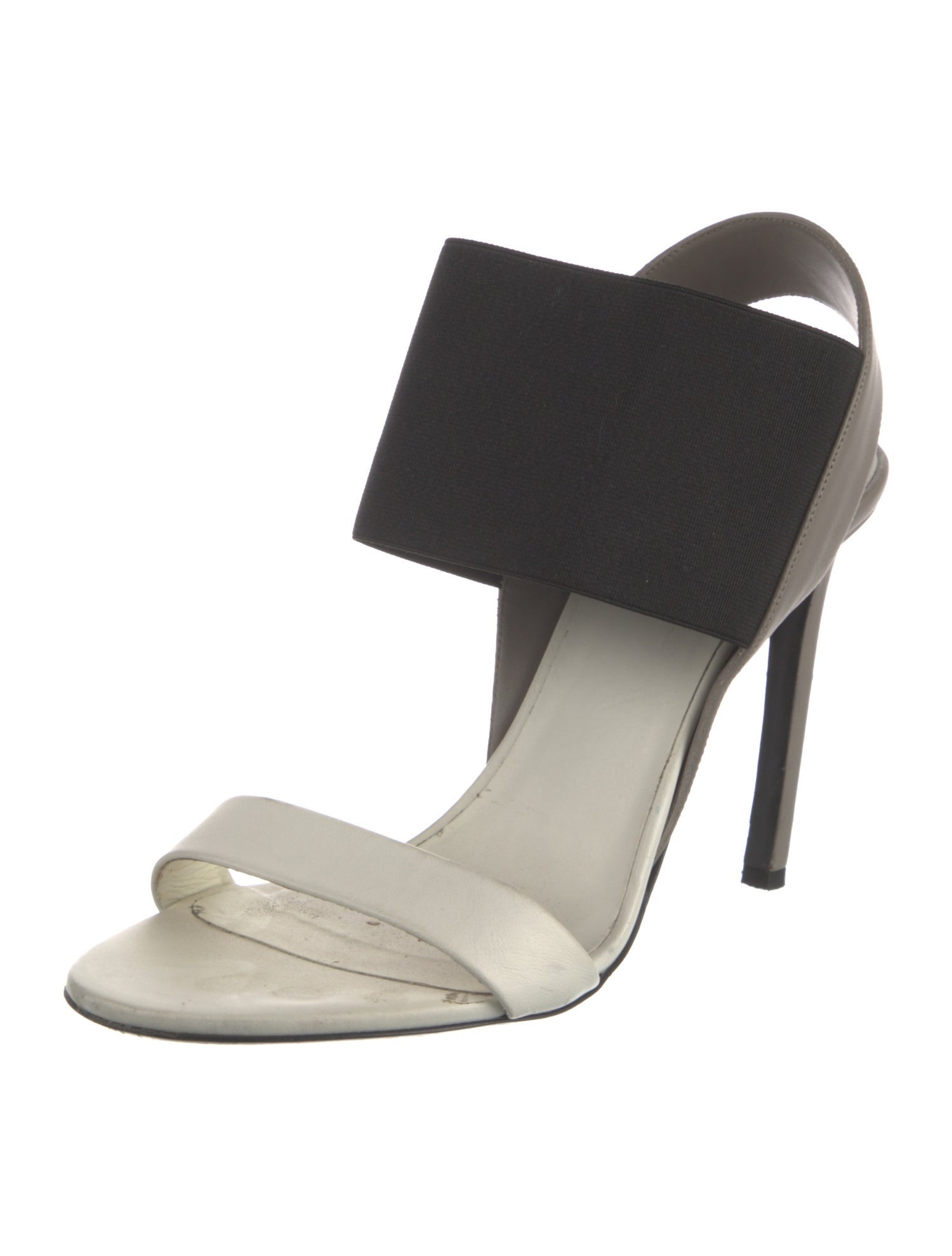 Vince Leather Colorblock Pattern Sandals