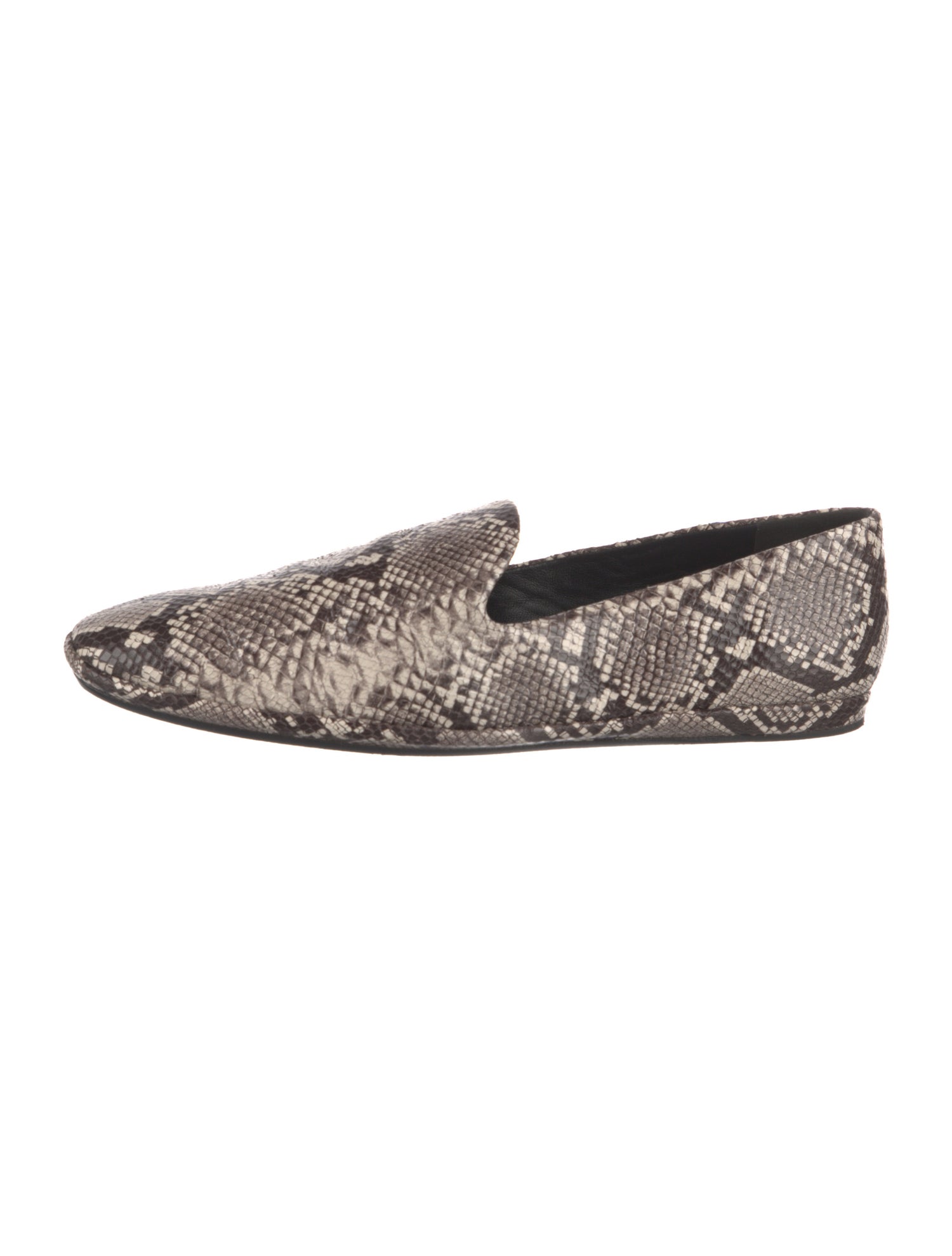 Vince Snakeskin Animal Print Loafers