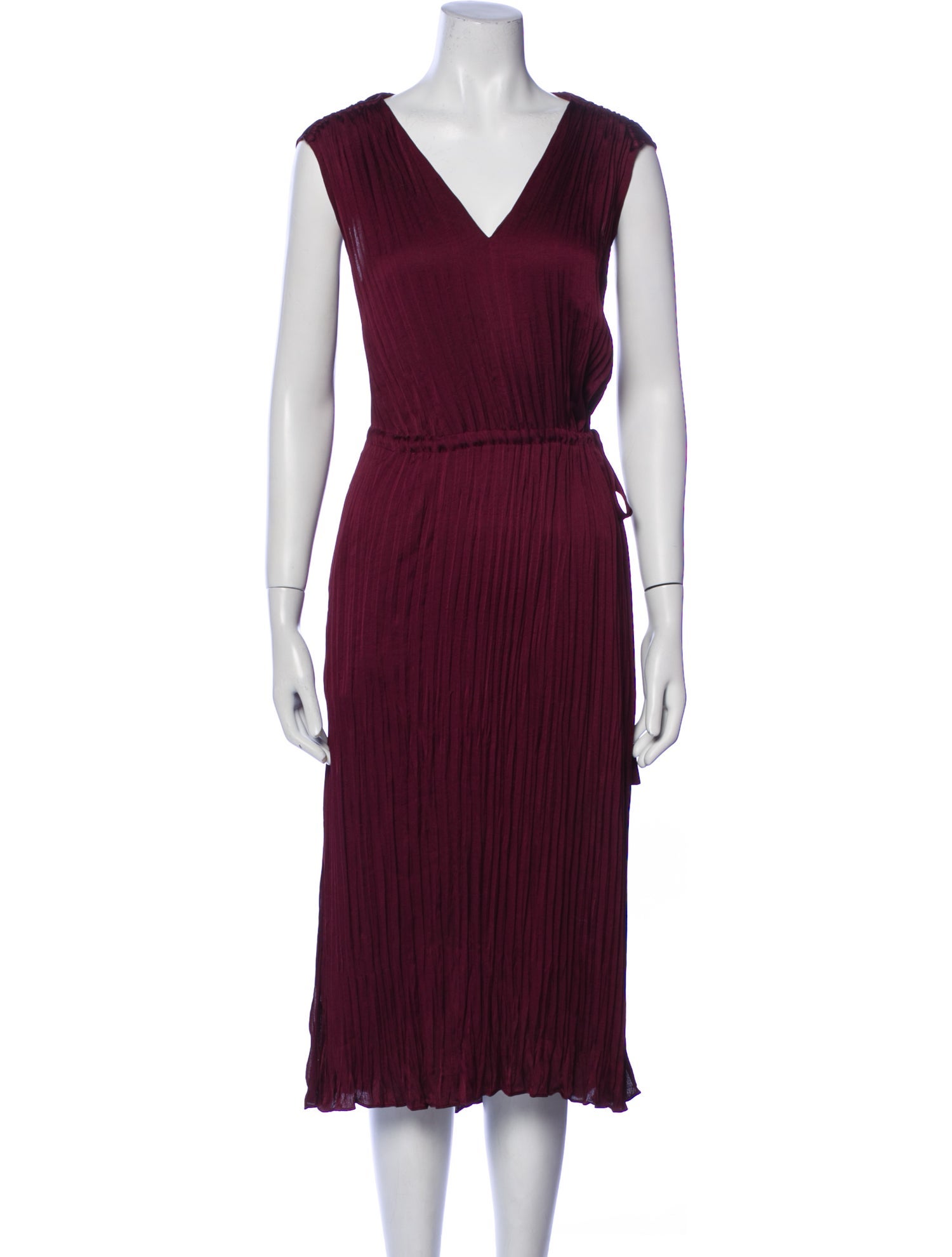 Vince V-Neck Midi Length Dress