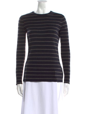 Vince Striped Crew Neck Sweater