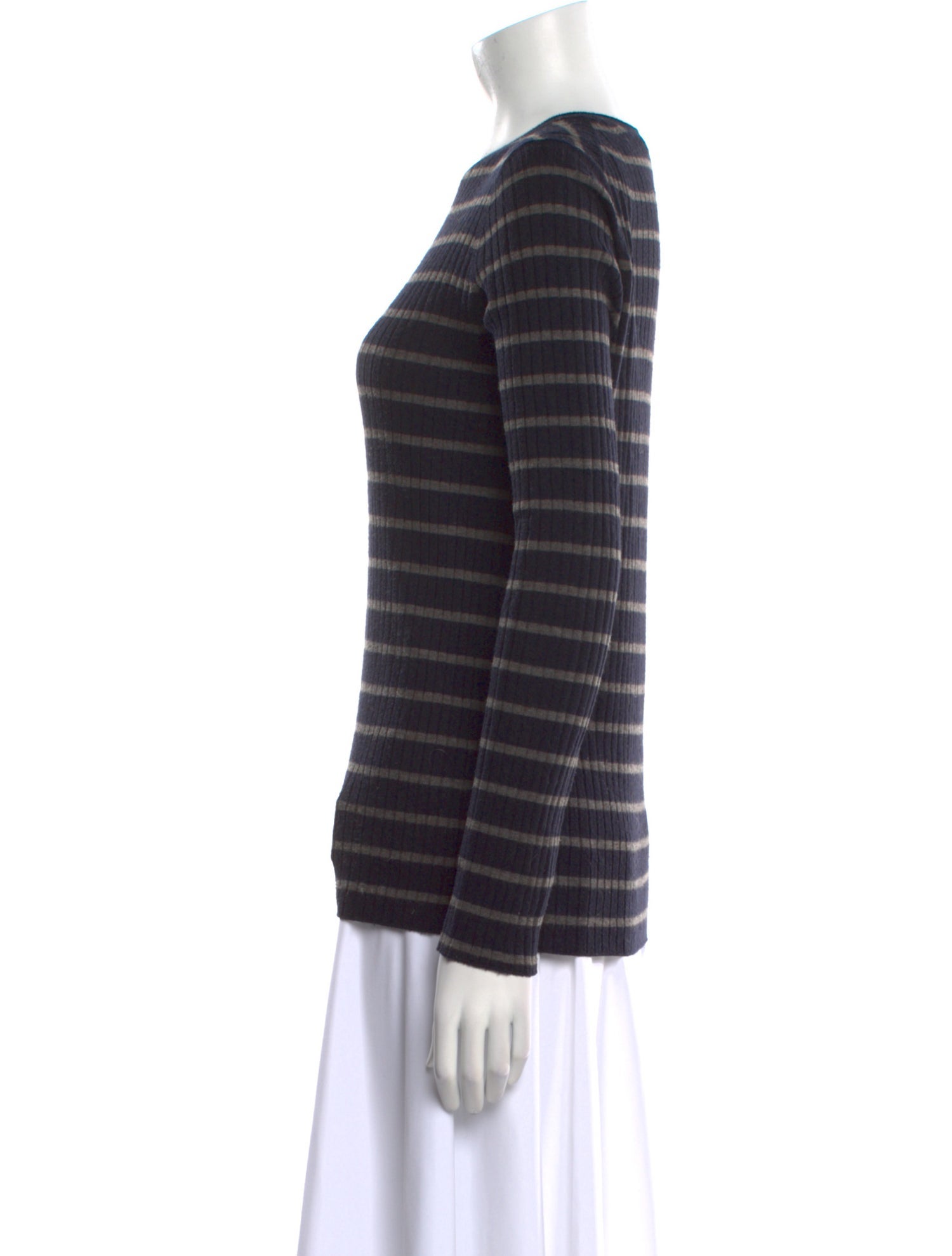 Vince Striped Crew Neck Sweater