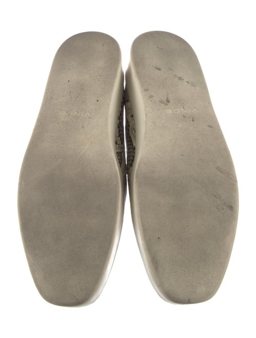 Vince Embossed Leather Animal Print Sneakers