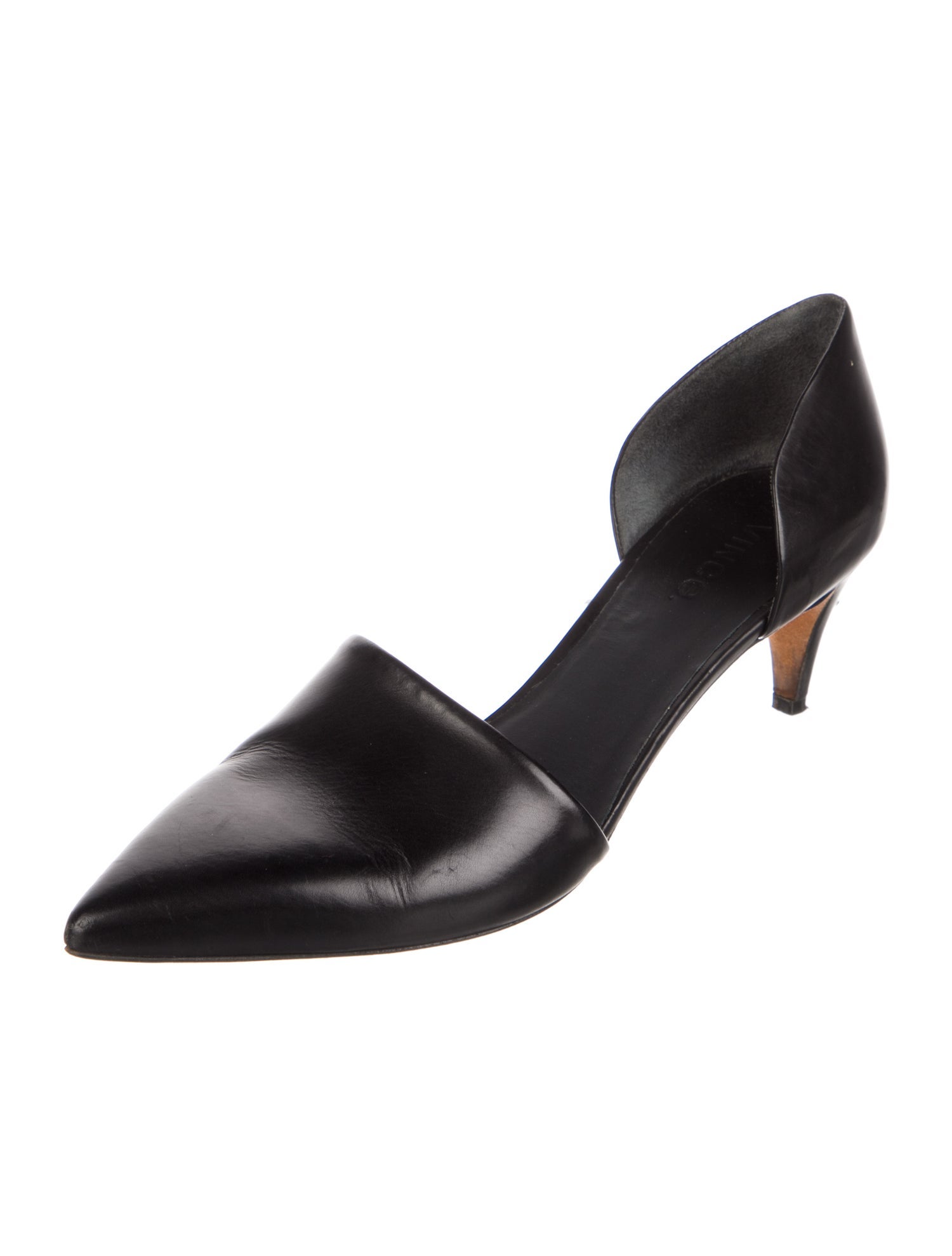 Vince Leather D'Orsay Pumps