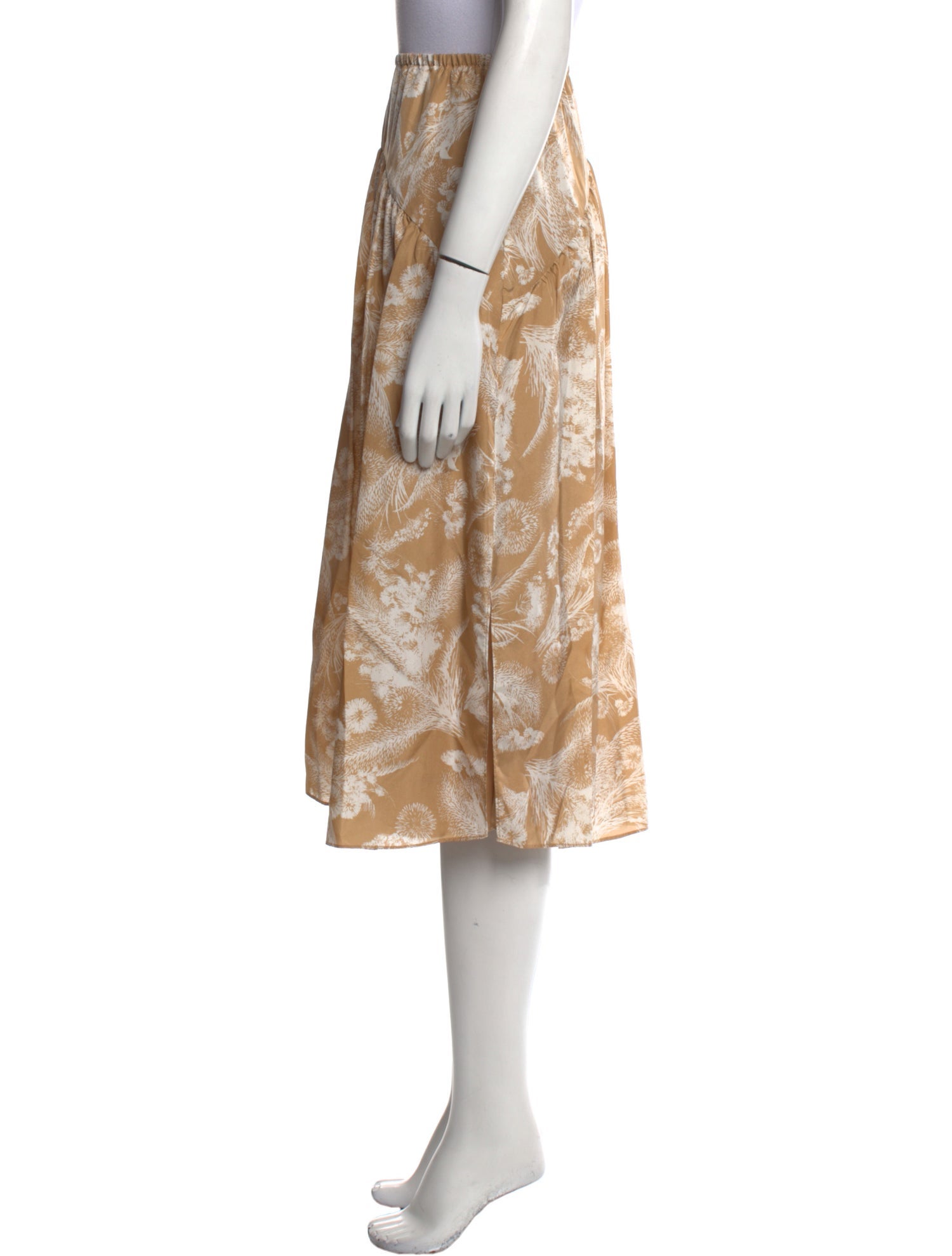 Vince Silk Midi Length Skirt