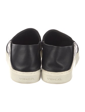 Vince Embossed Leather Animal Print Loafers