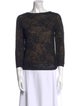 Vince Printed Bateau Neckline Sweater