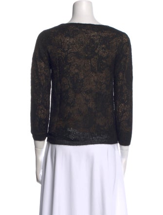 Vince Printed Bateau Neckline Sweater