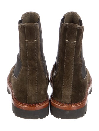 Vince Suede Colorblock Pattern Chelsea Boots