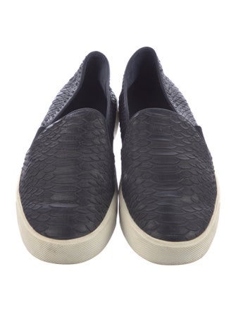 Vince Embossed Leather Sneakers
