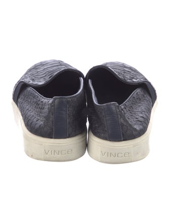 Vince Embossed Leather Sneakers