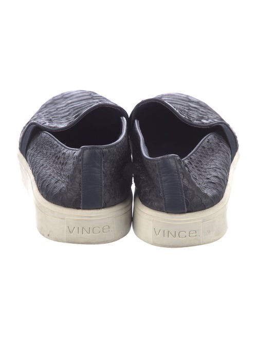Vince Embossed Leather Sneakers