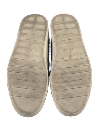 Vince Embossed Leather Sneakers