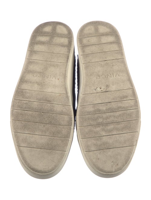 Vince Embossed Leather Sneakers