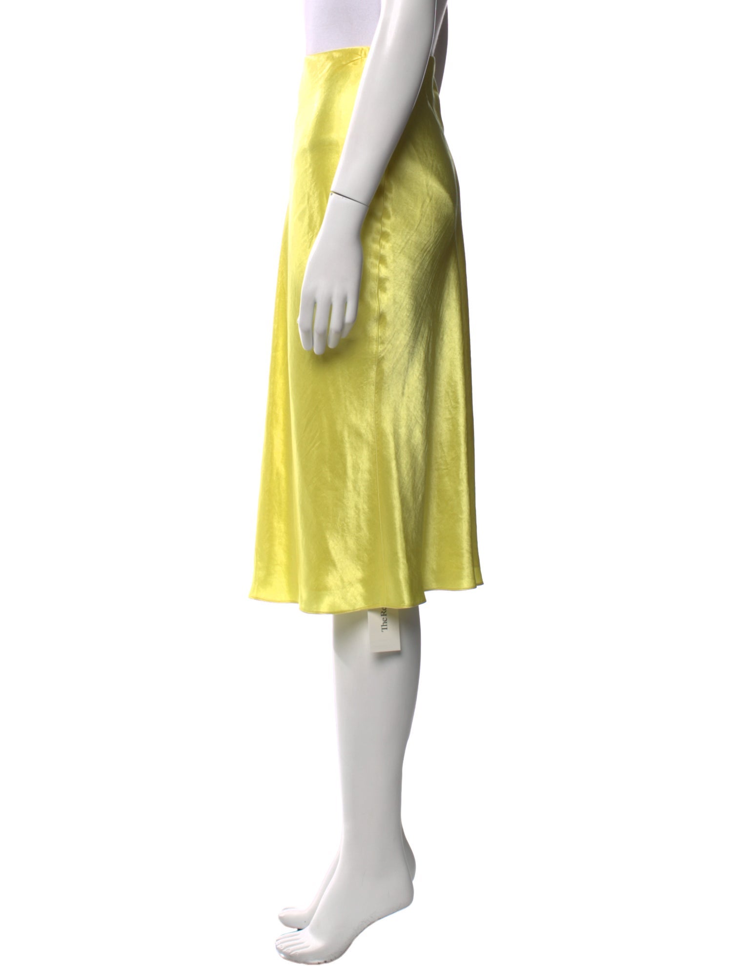 Vince Mesh Accents Knee-Length Skirt