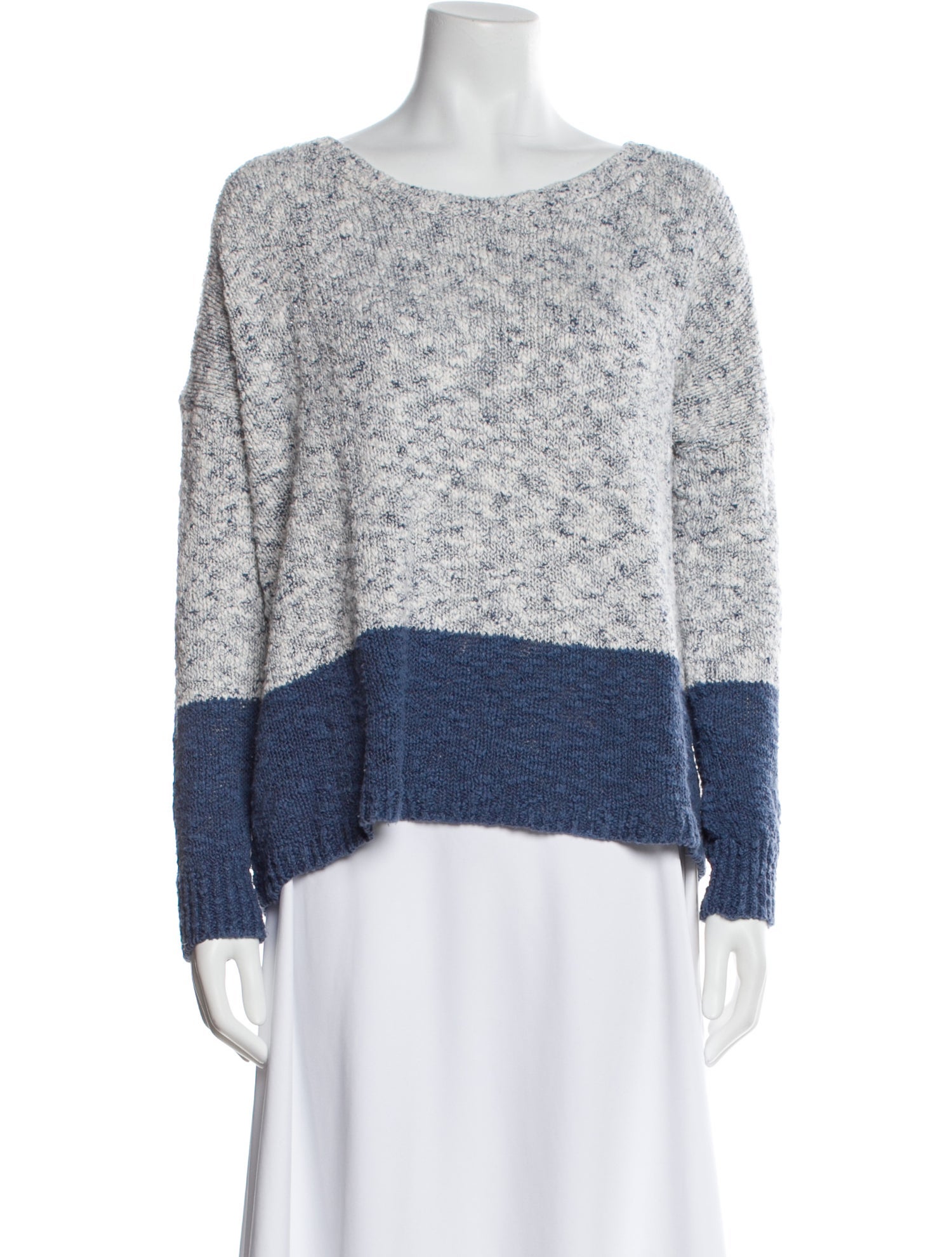 Vince Striped Scoop Neck Sweater