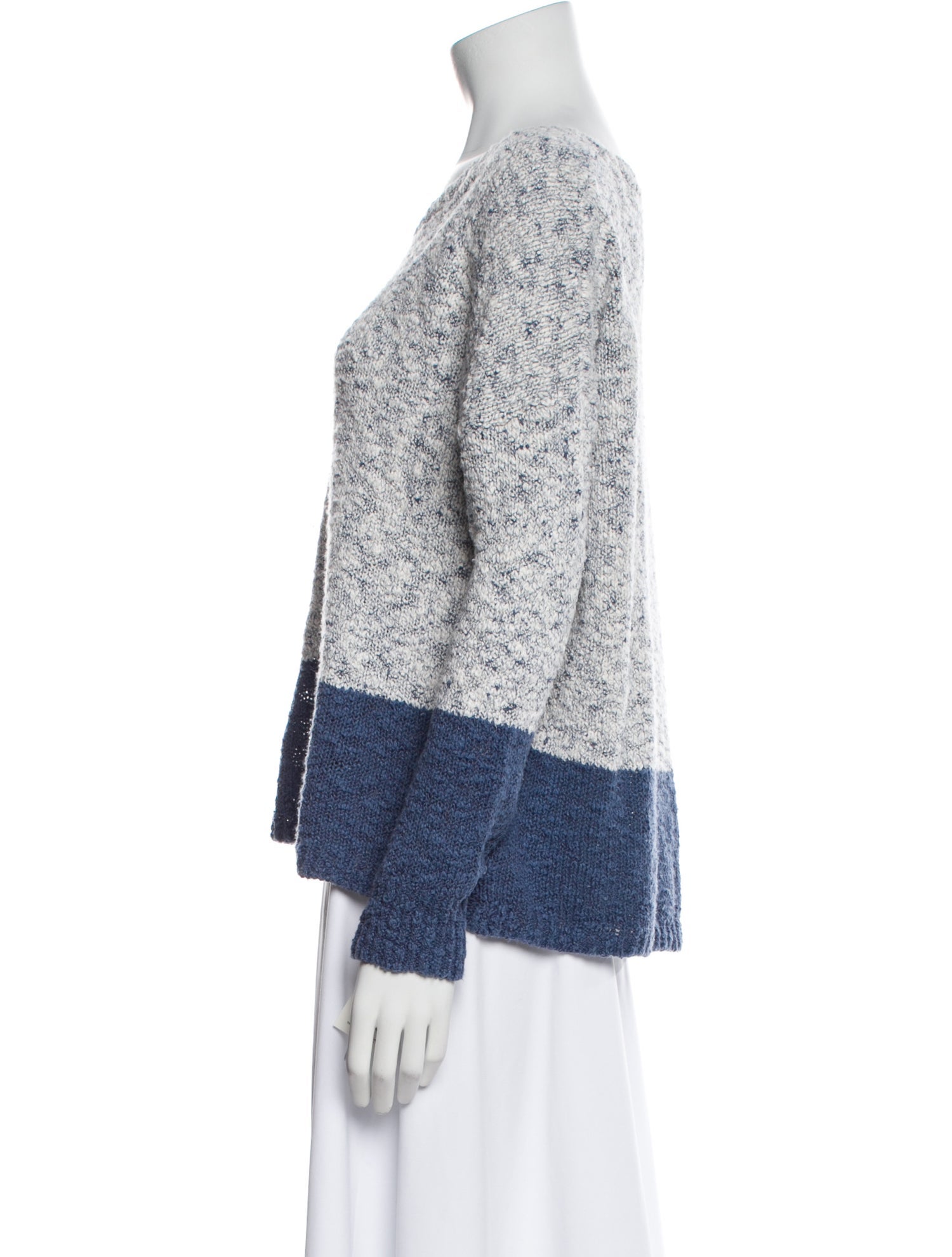 Vince Striped Scoop Neck Sweater