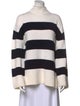 Vince Striped Mock Neck Sweater