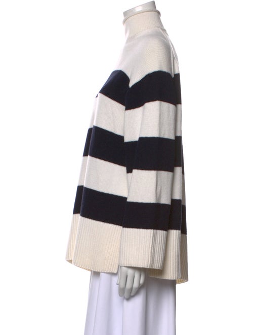 Vince Striped Mock Neck Sweater