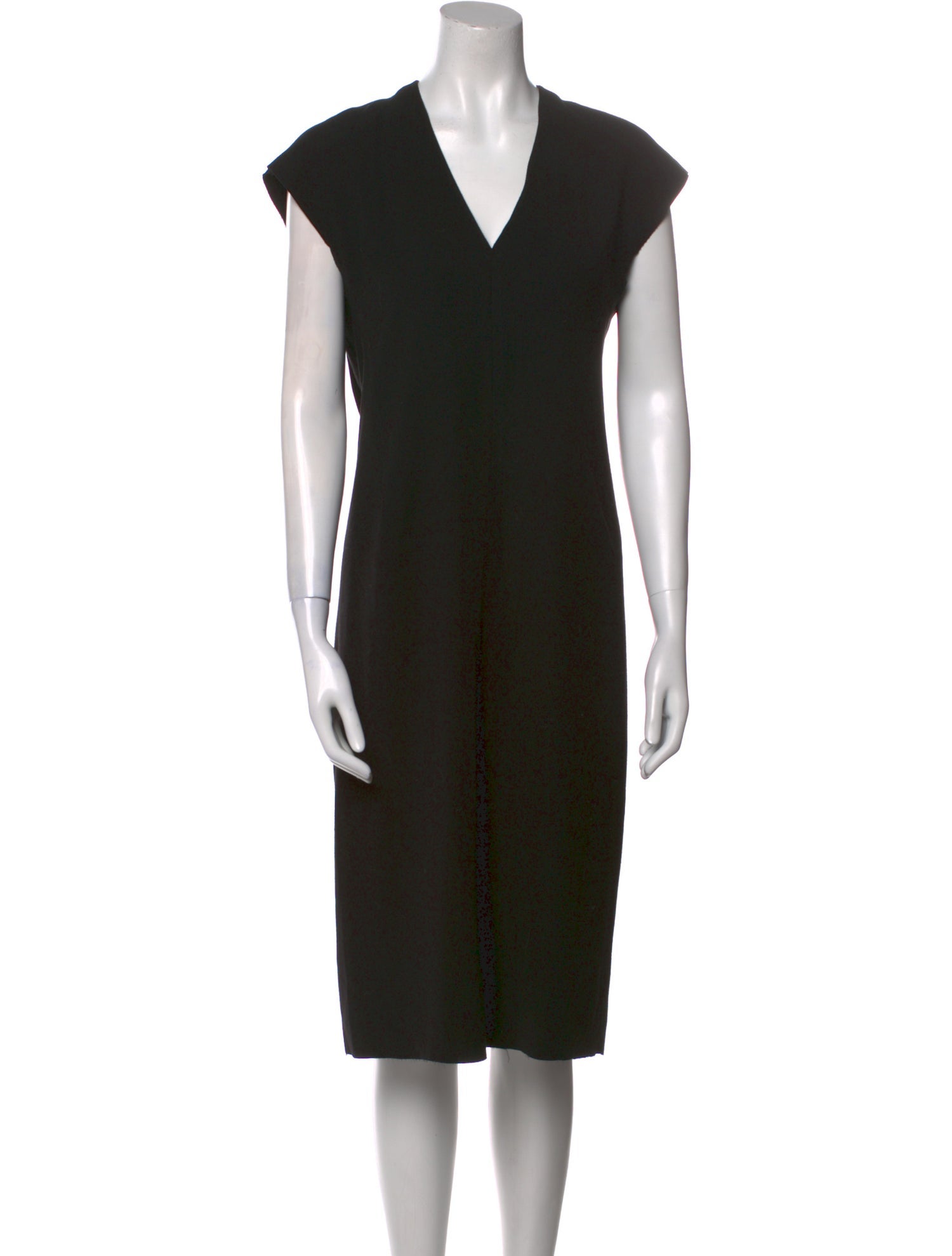 Vince V-Neck Midi Length Dress