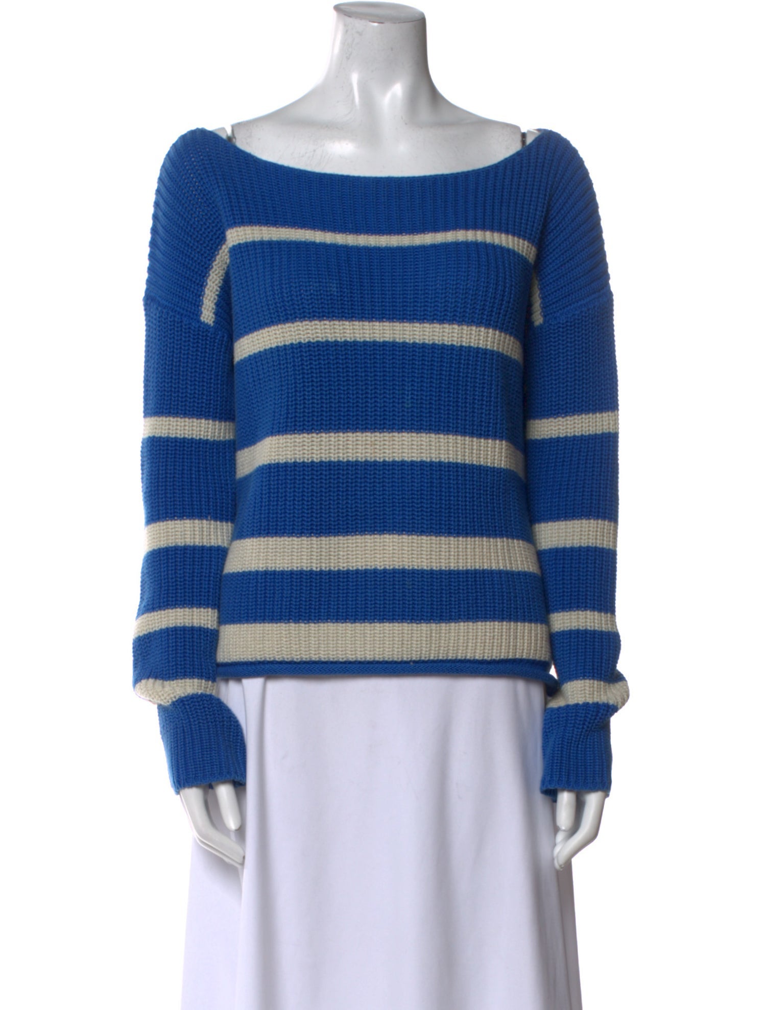 Vince Striped Scoop Neck Sweater