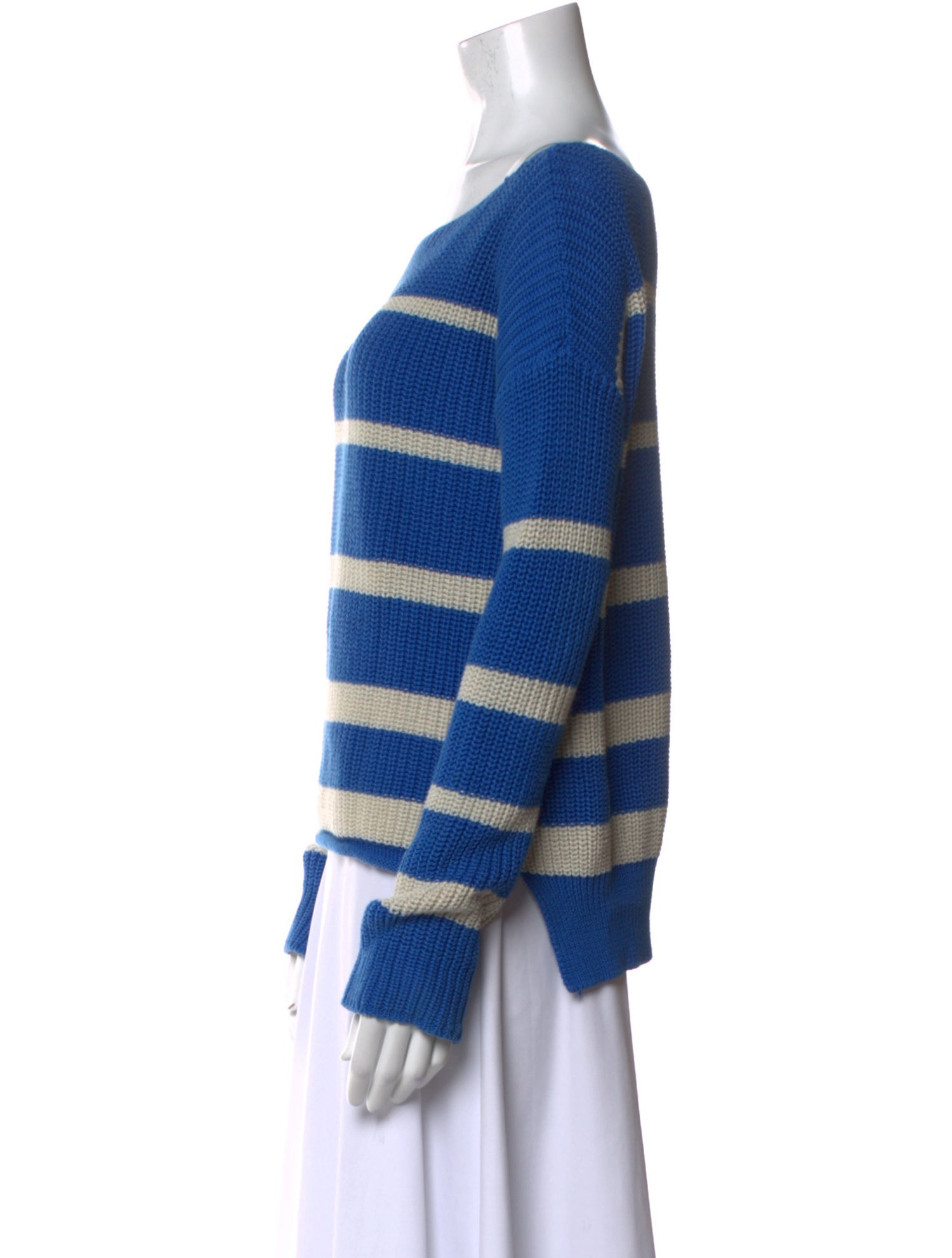 Vince Striped Scoop Neck Sweater