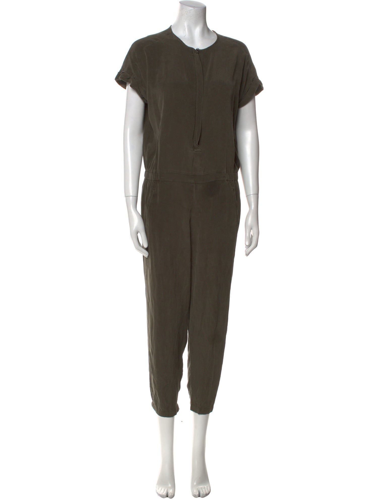 Vince Silk Crew Neck Jumpsuit