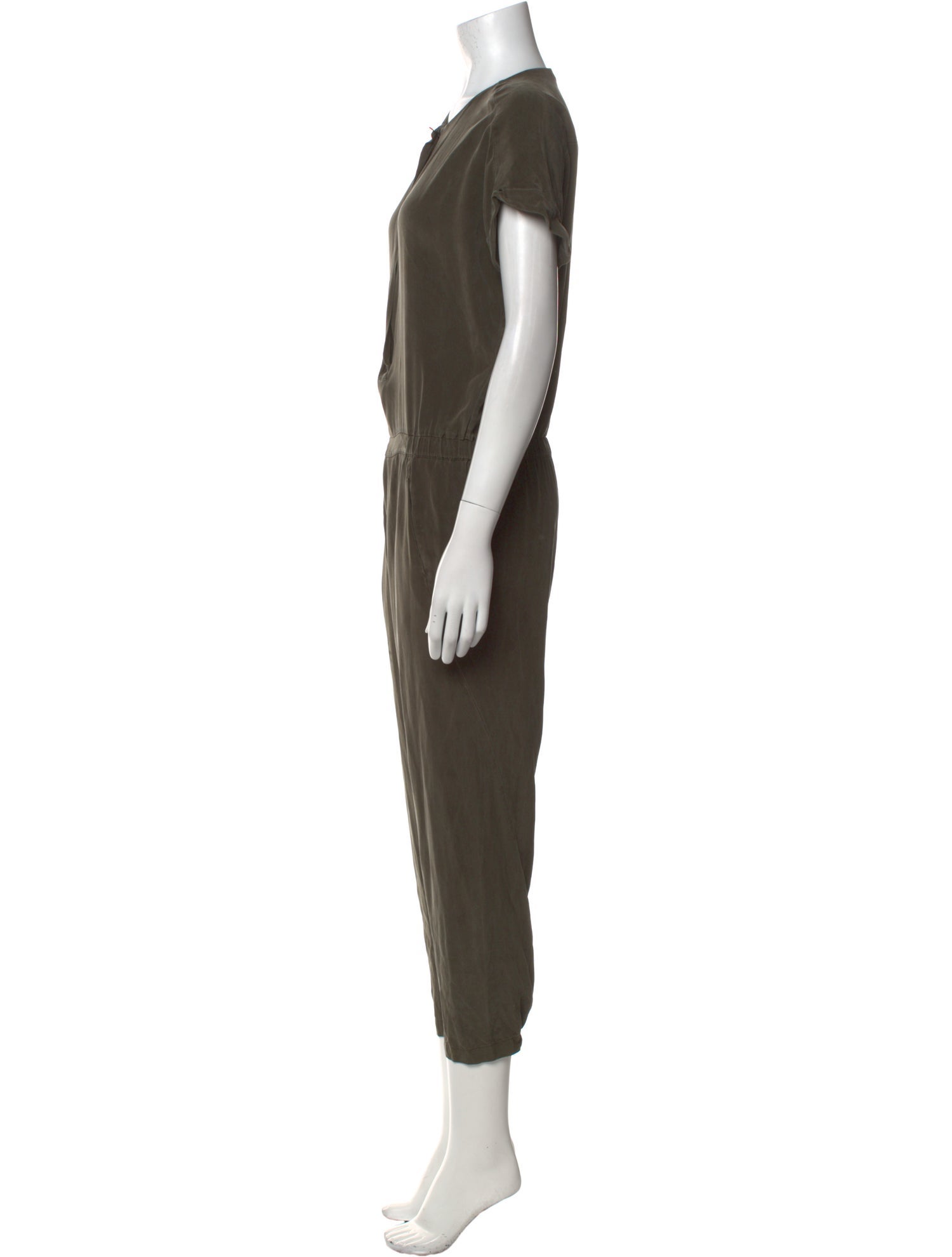 Vince Silk Crew Neck Jumpsuit