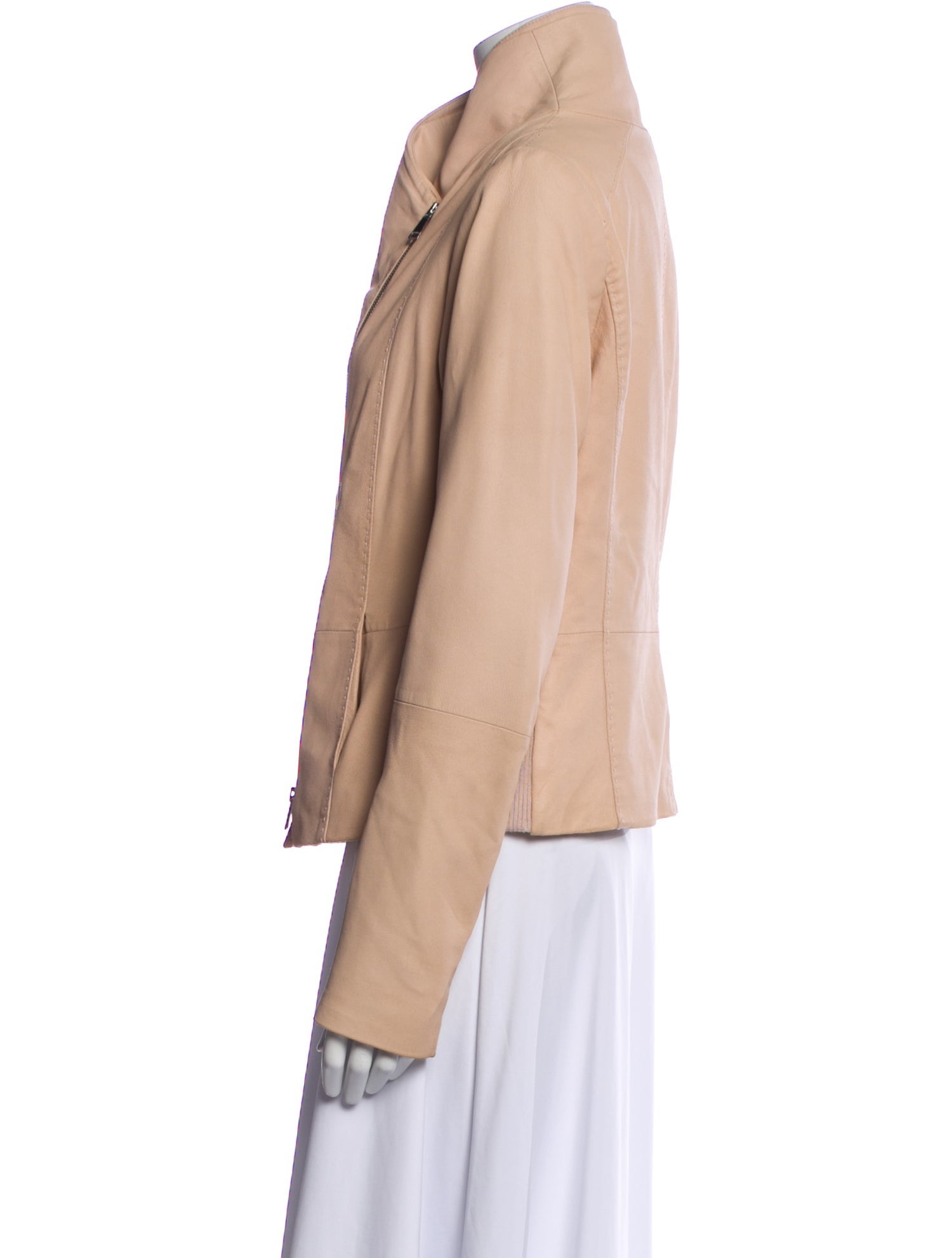 Vince Goat Leather Biker Jacket