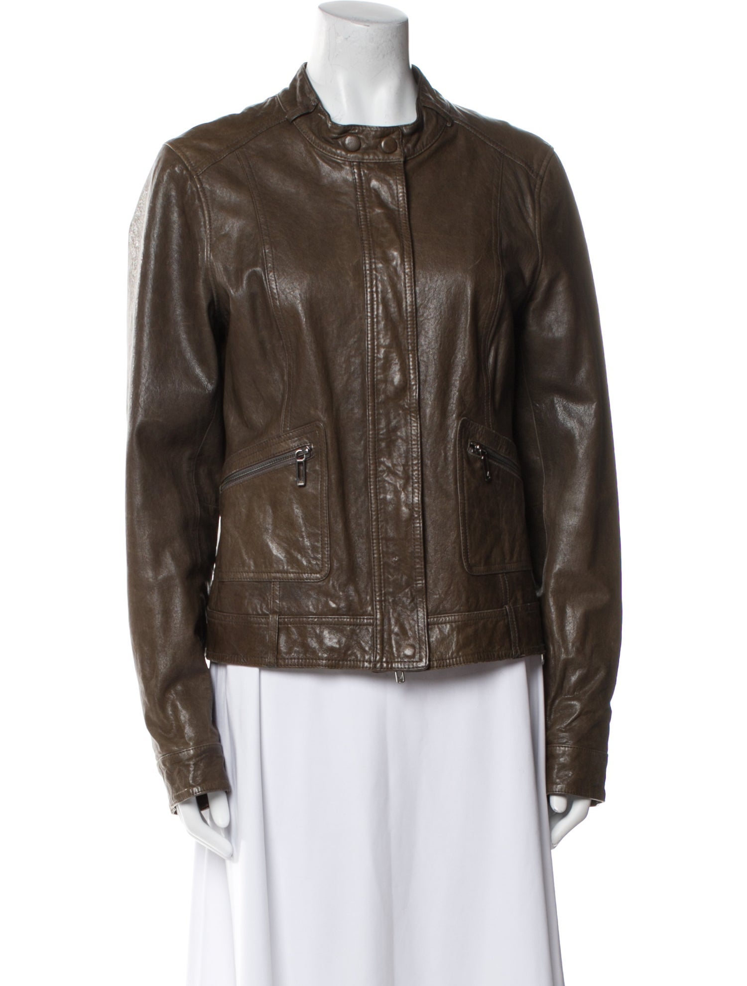 Vince Leather Biker Jacket