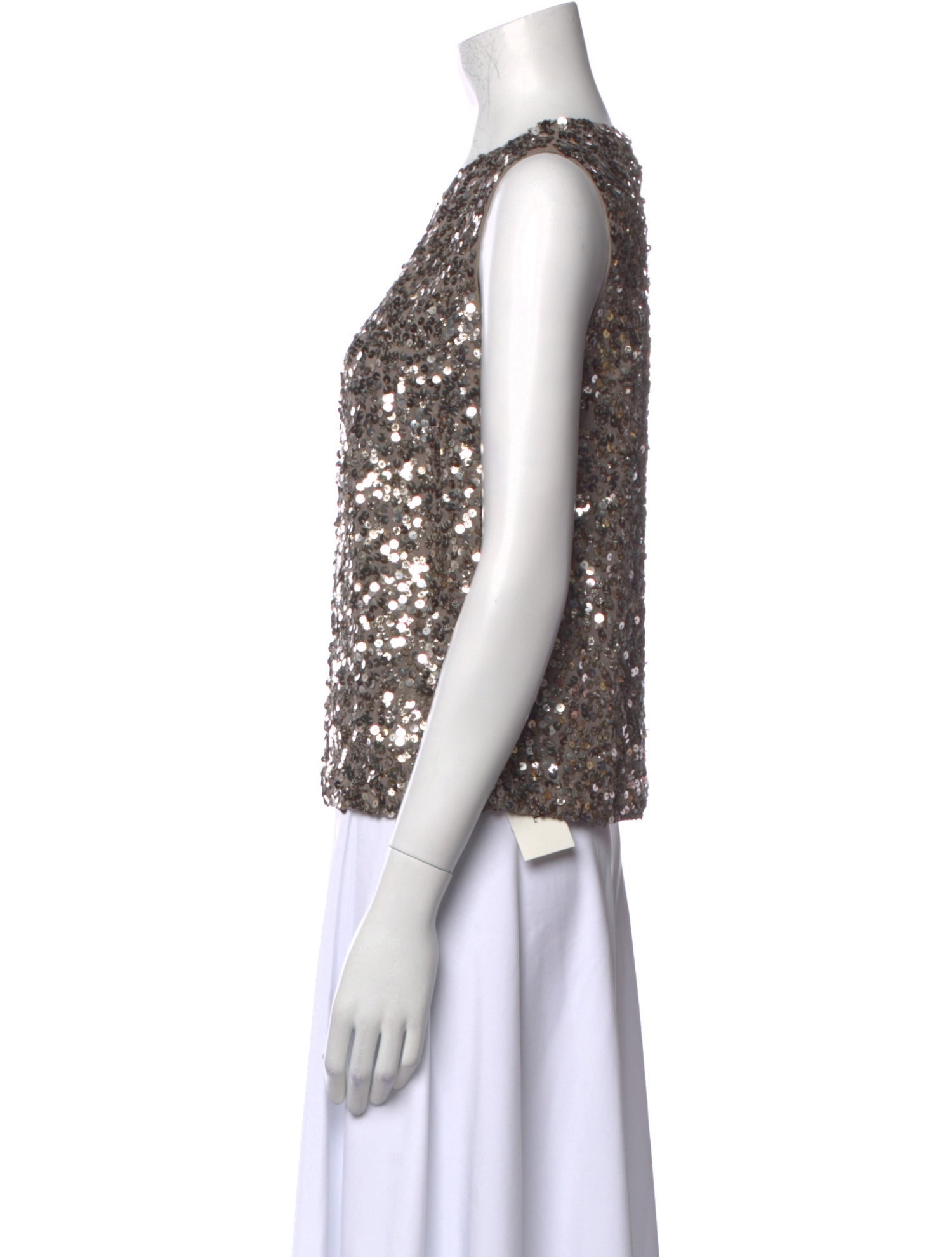 Vince Crew Neck Sleeveless Top