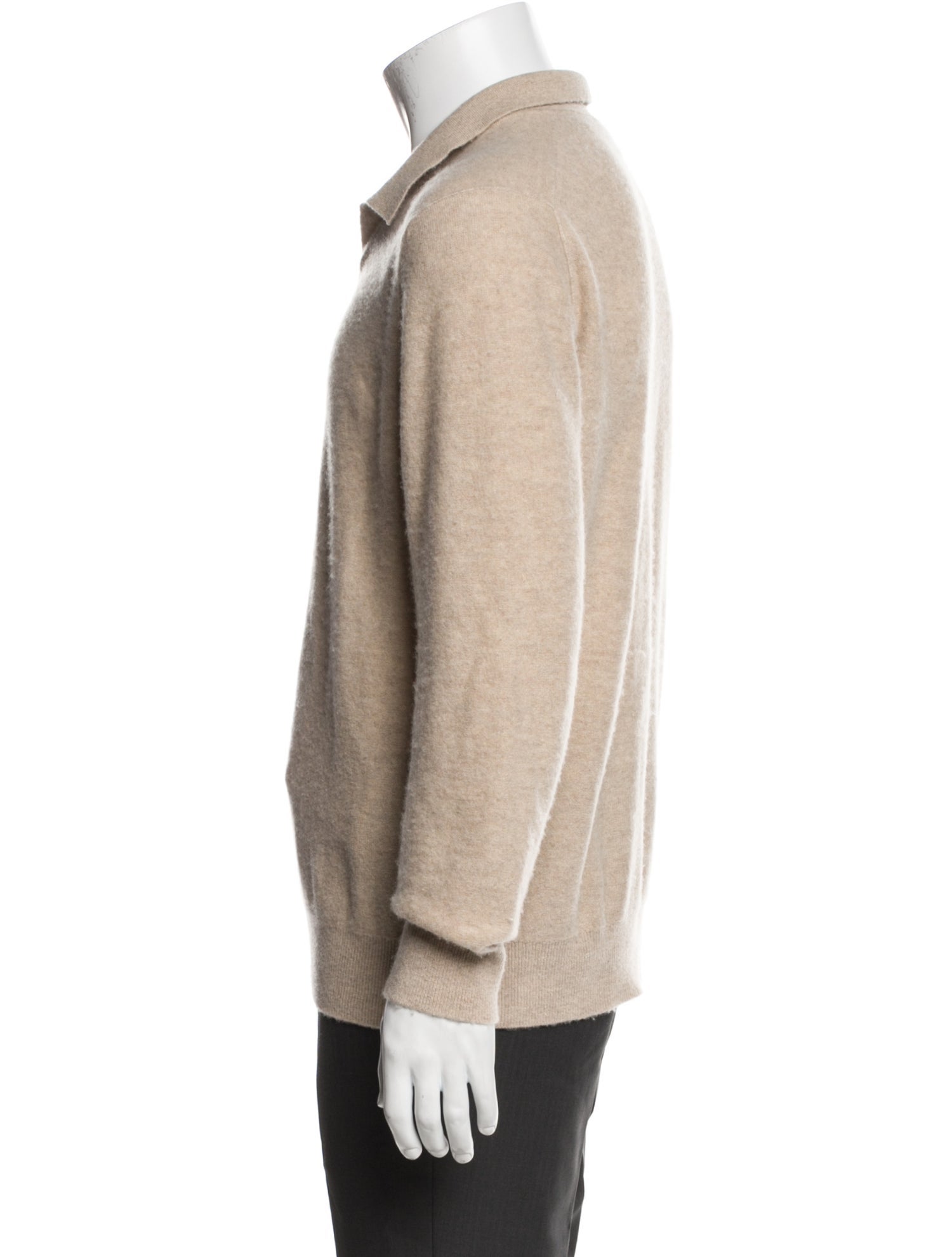 Vince Cashmere Mock Neck Polo Sweater