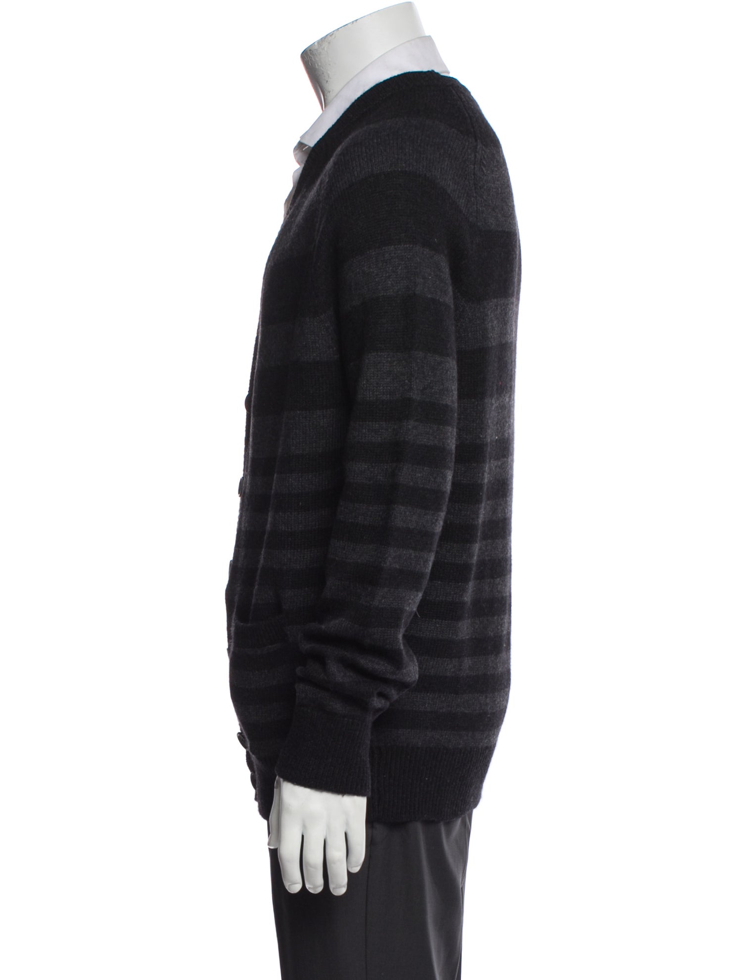 Vince Cashmere Striped Cardigan
