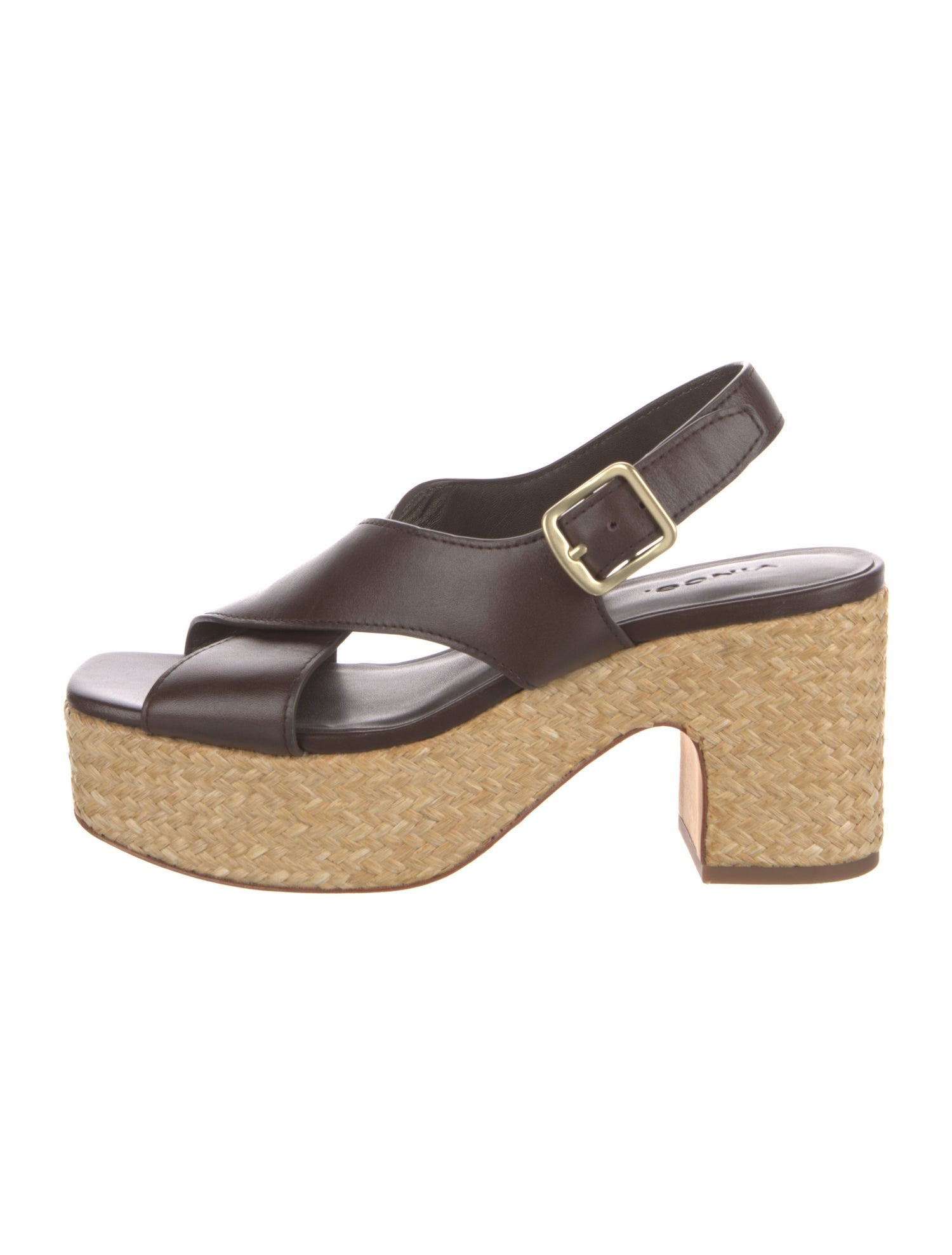 Vince Leather Slingback Sandals