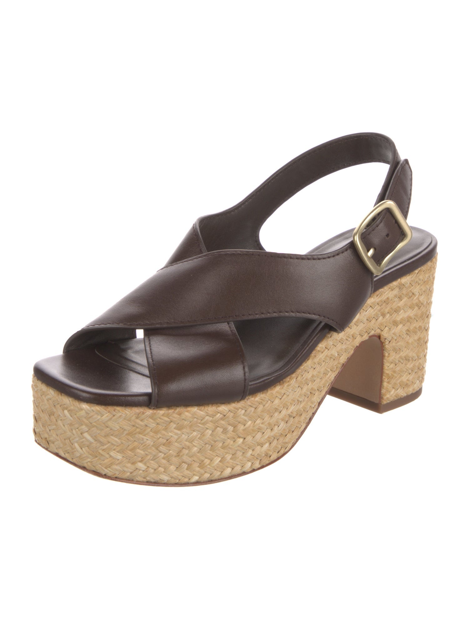 Vince Leather Slingback Sandals