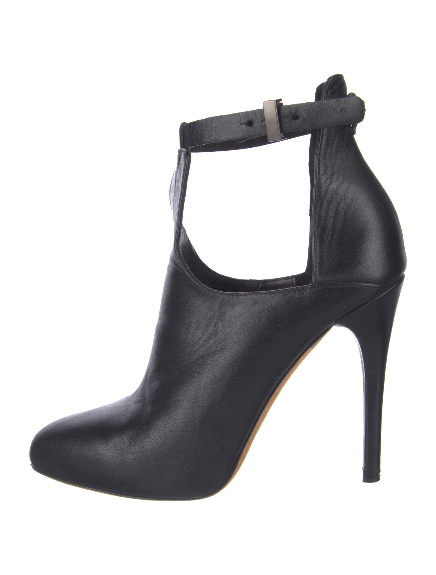 Vince Leather T-Strap Pumps