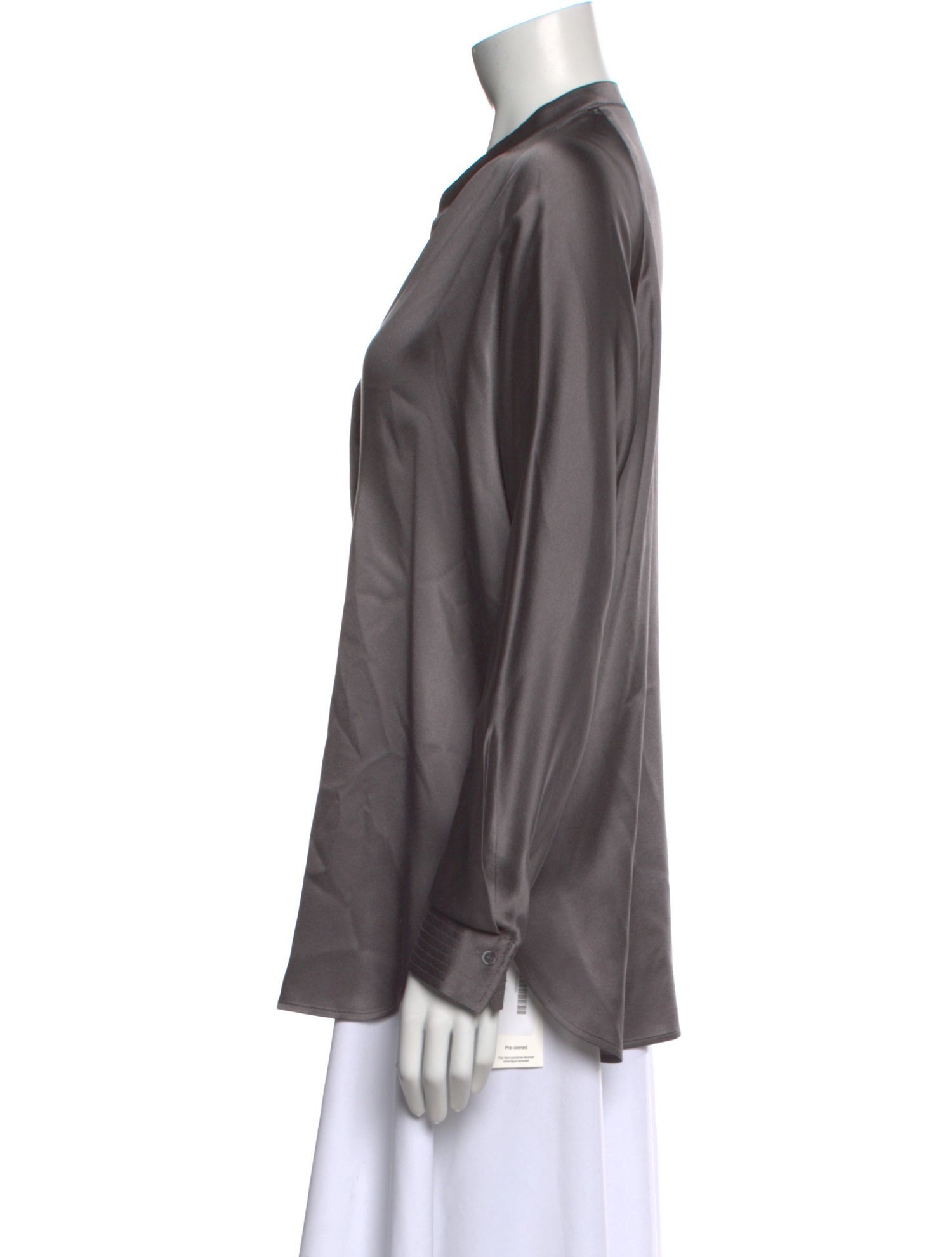 Vince Silk V-Neck Blouse