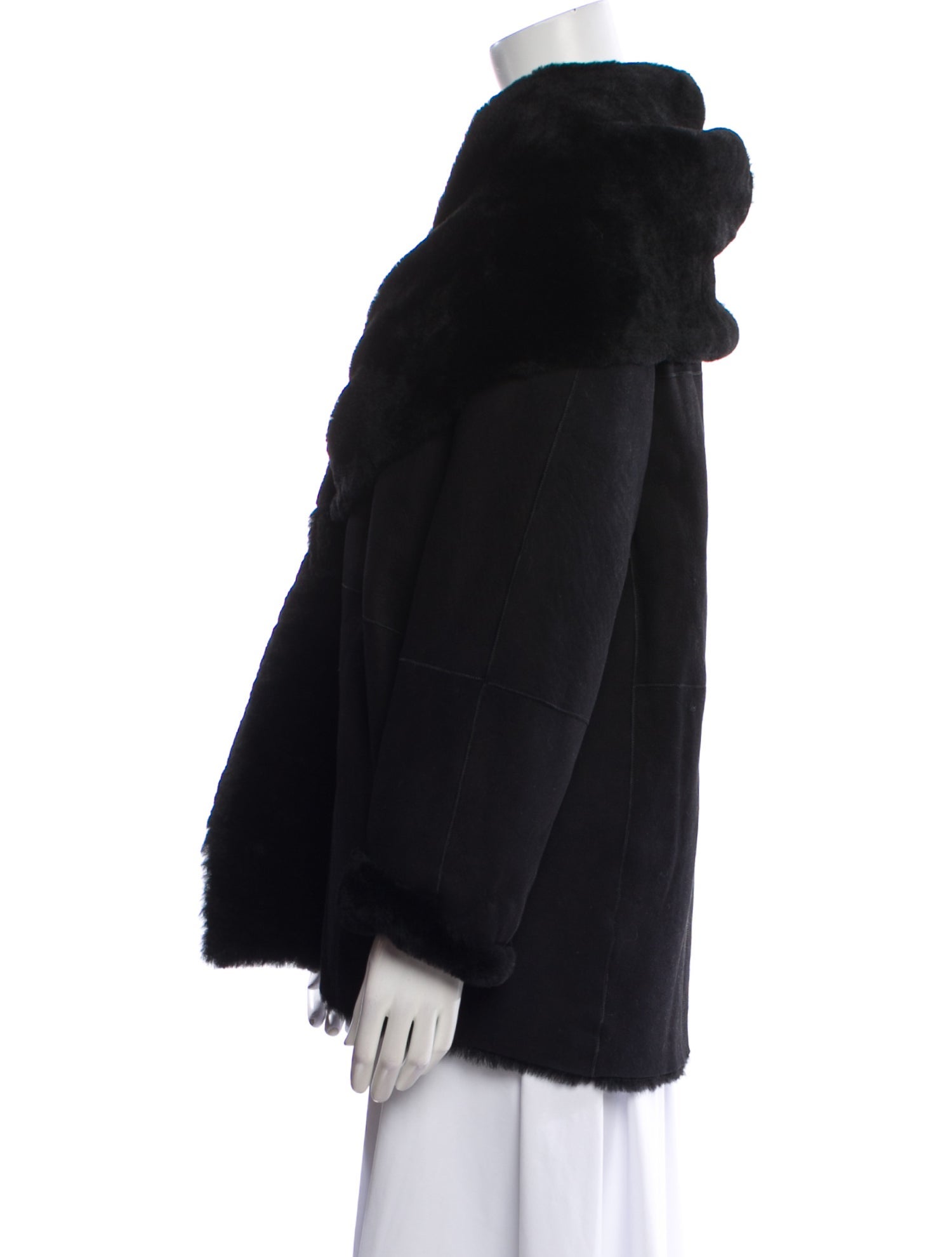 Vince Vintage Shearling Faux Fur Vest