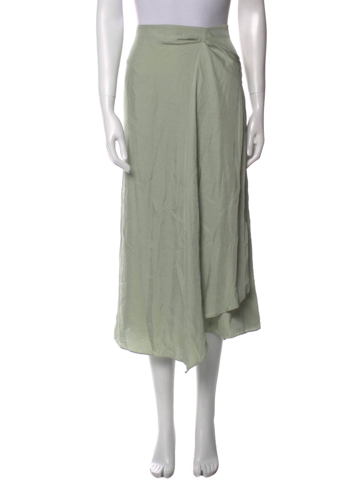 Vince Pleated Accents Midi Length Skirt