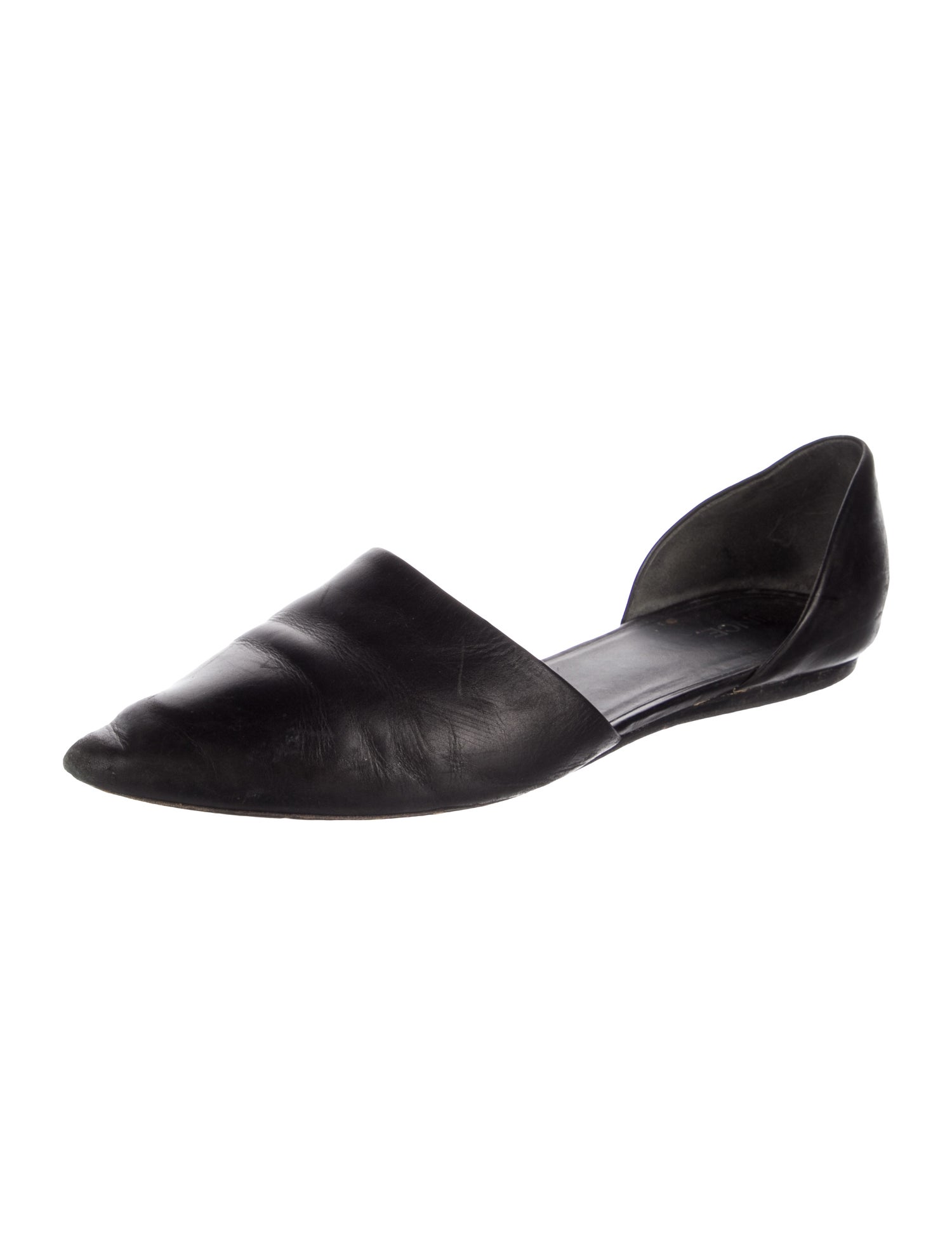 Vince Leather D'Orsay Flats