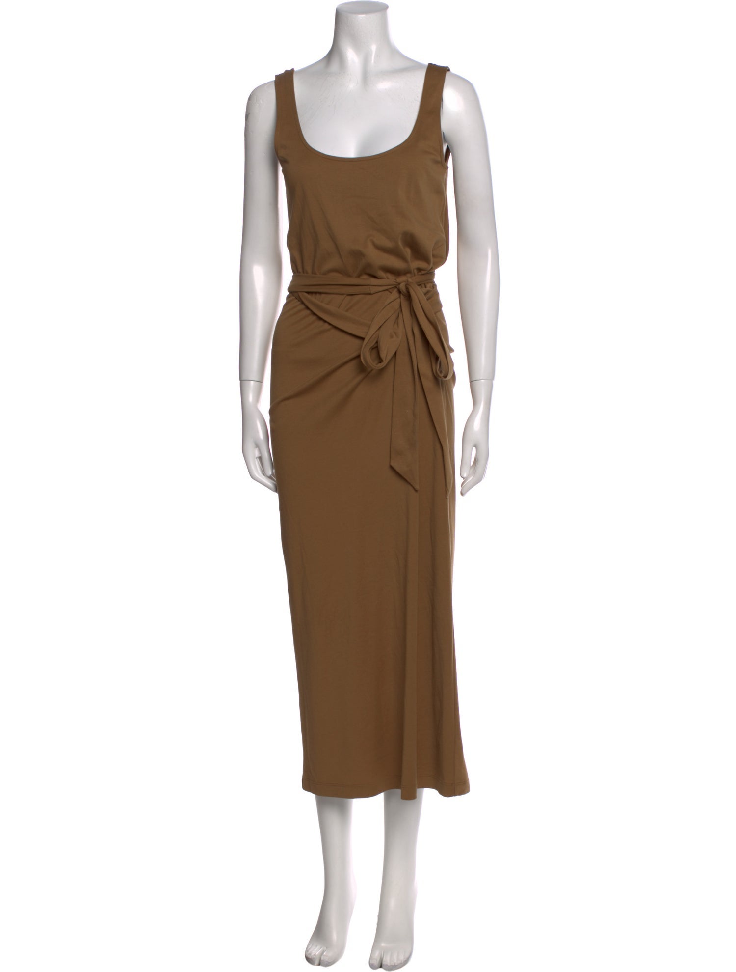 Vince Scoop Neck Midi Length Dress