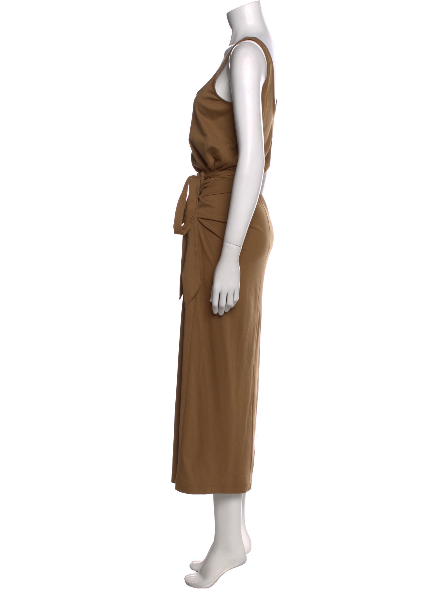 Vince Scoop Neck Midi Length Dress