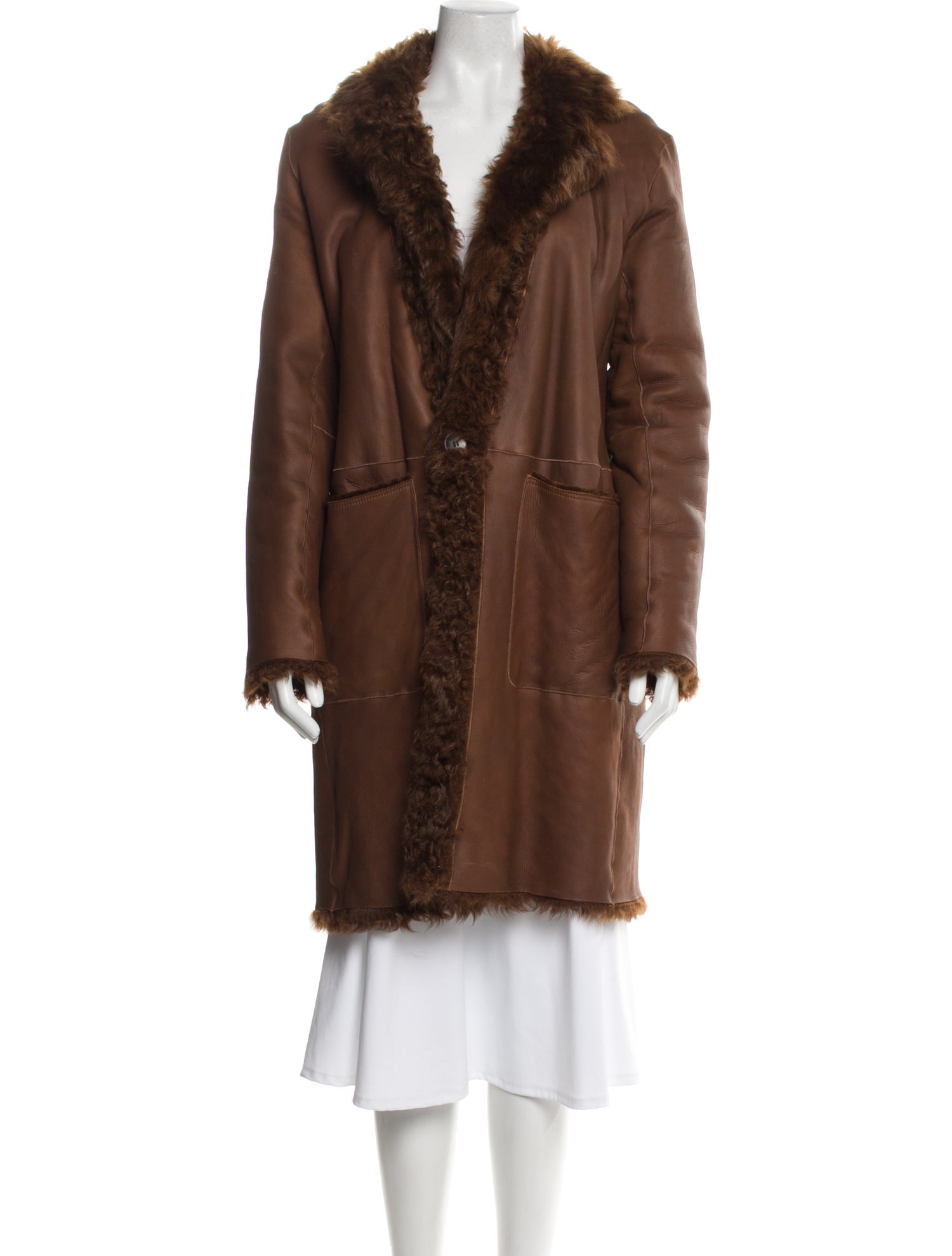Vince Shearling Fur Coat