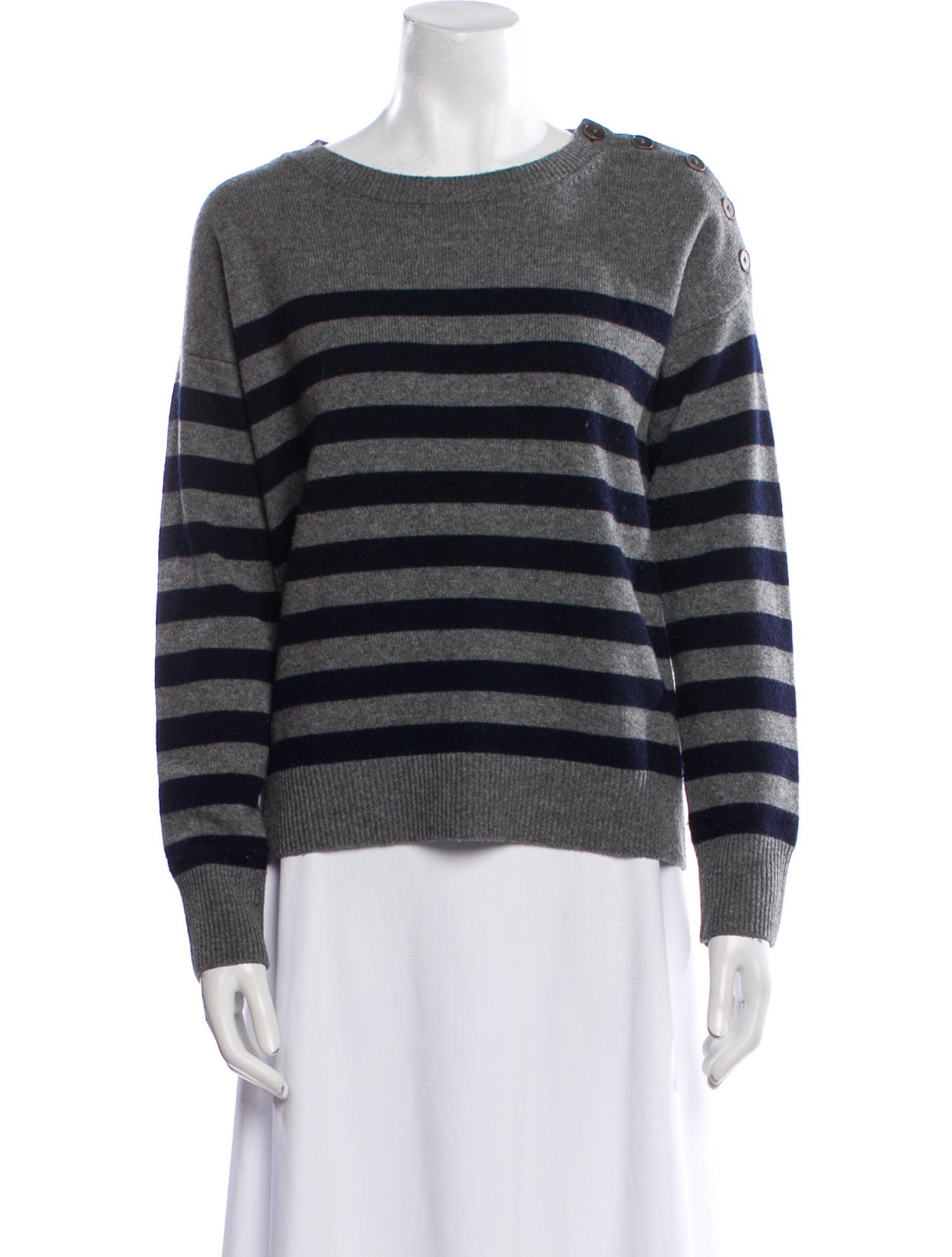 Vince Cashmere Striped Sweater