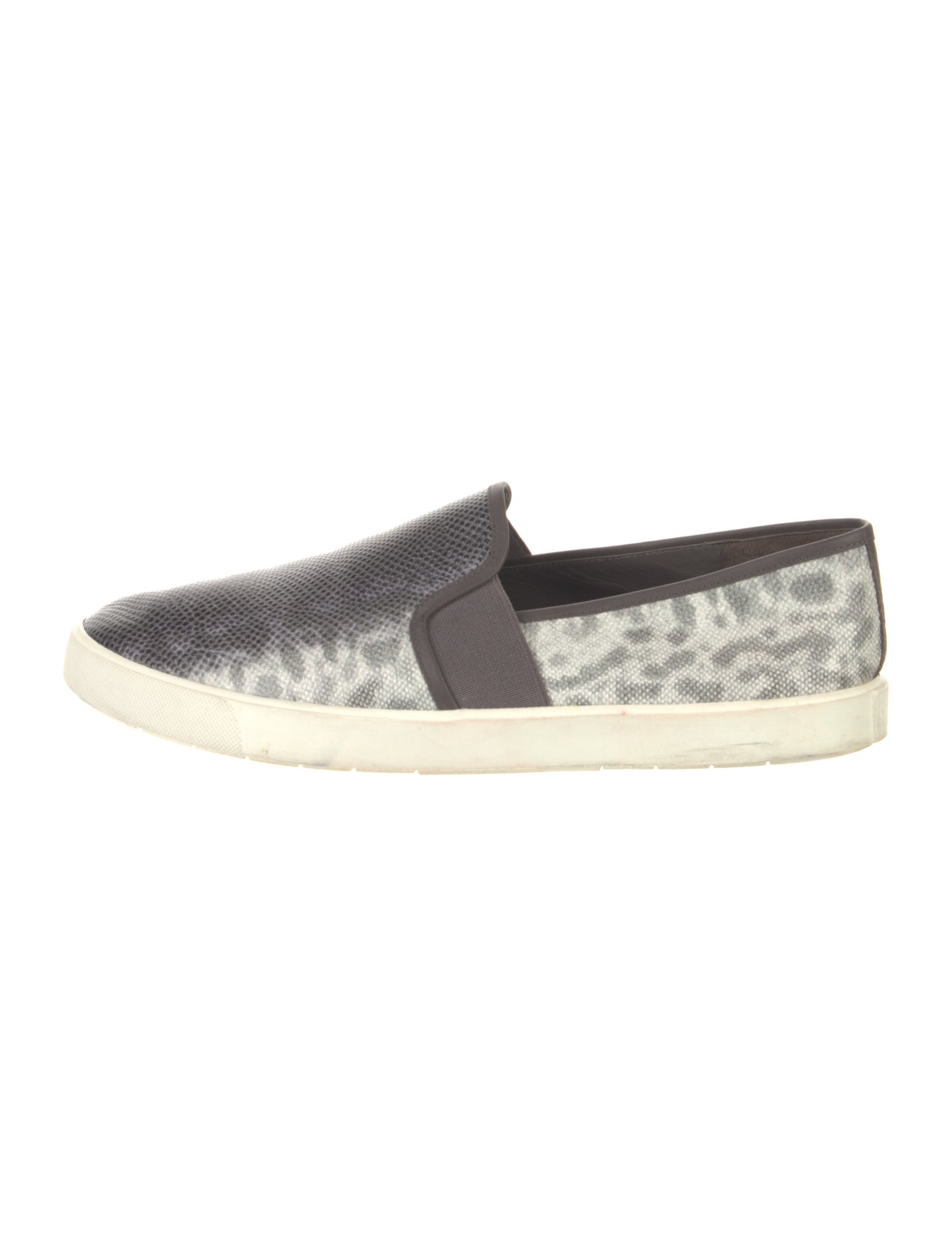 Vince Leather Animal Print Sneakers