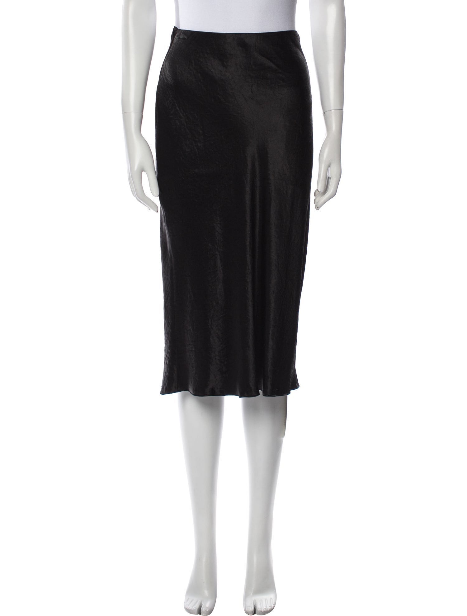 Vince Pleated Accents Knee-Length Skirt