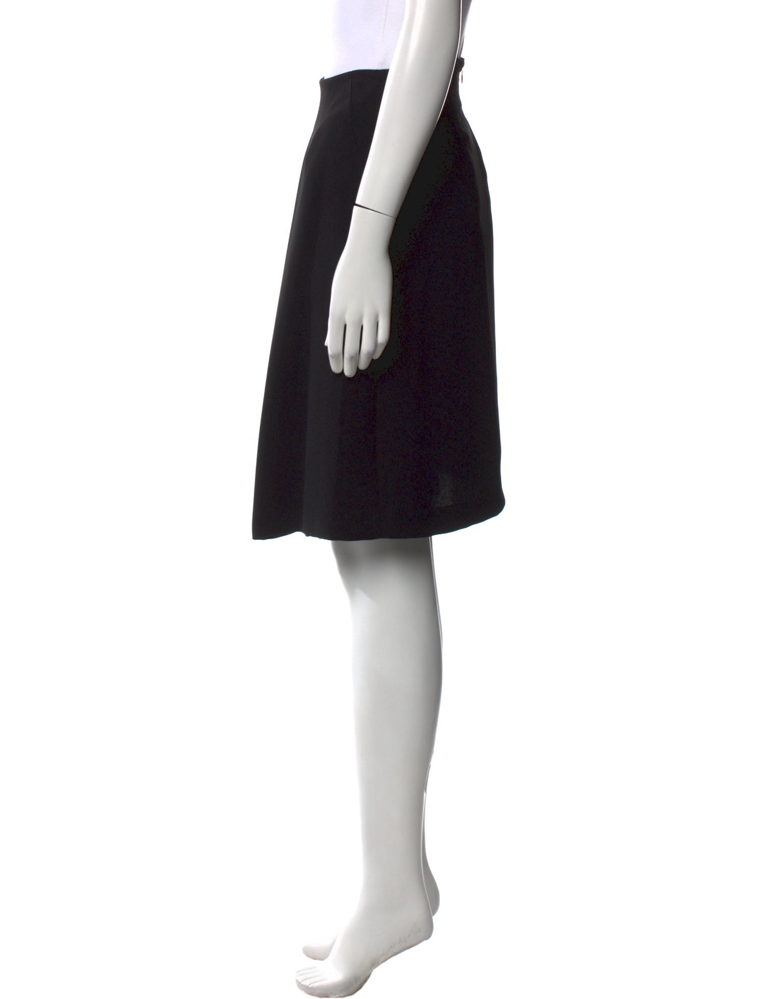 Vince Pleated Accents Knee-Length Skirt