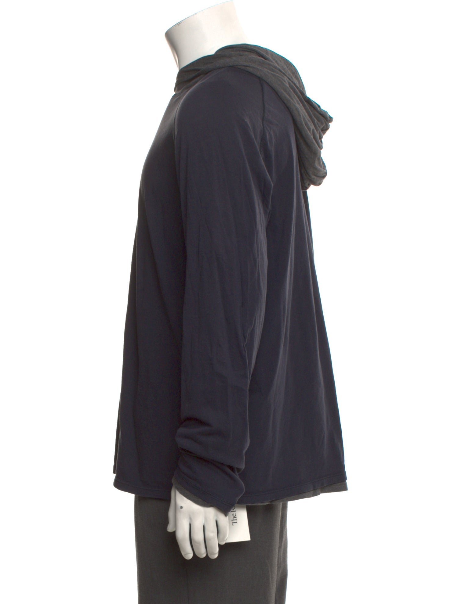 Vince Colorblock Pattern Crew Neck Hoodie