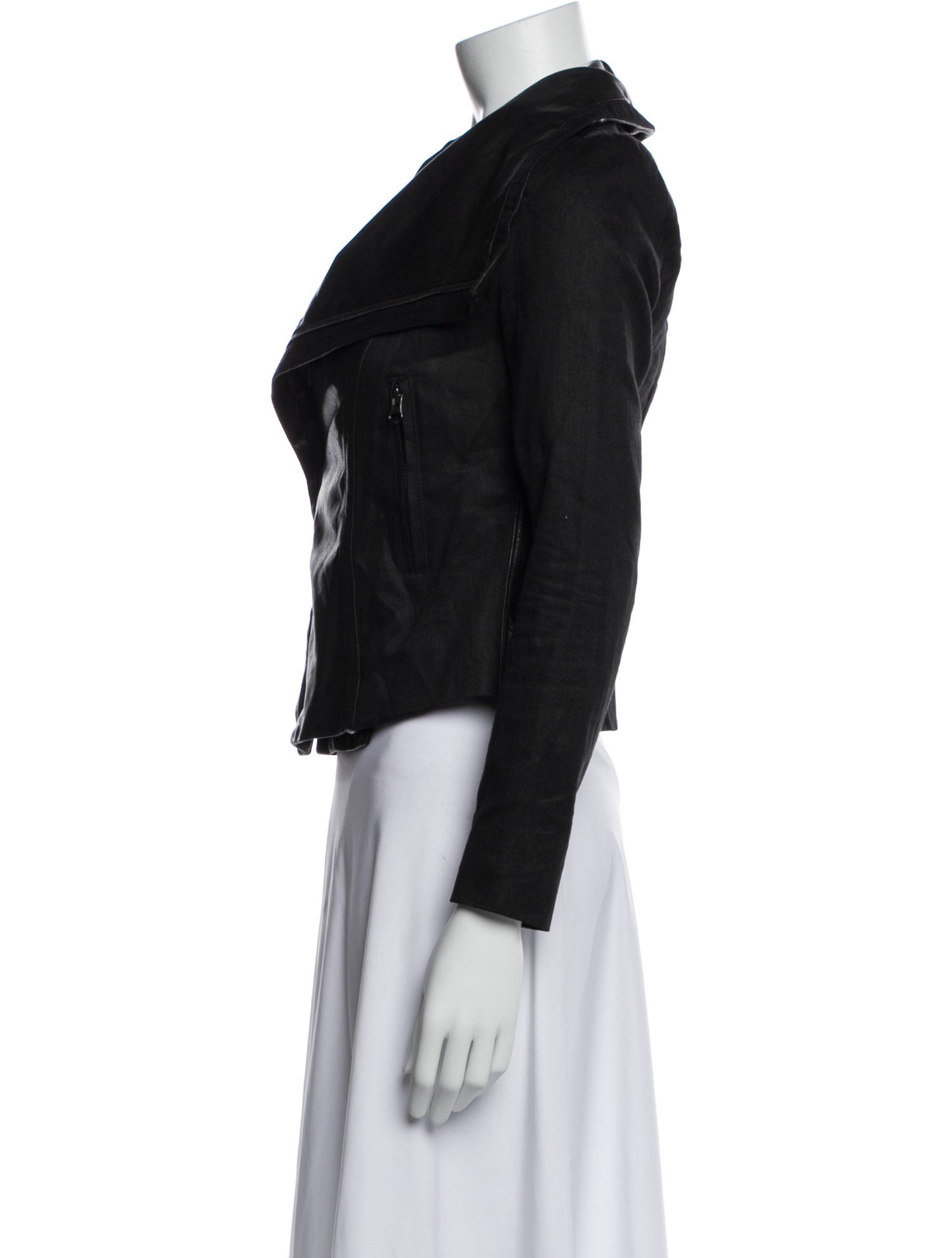 Vince Linen Biker Jacket