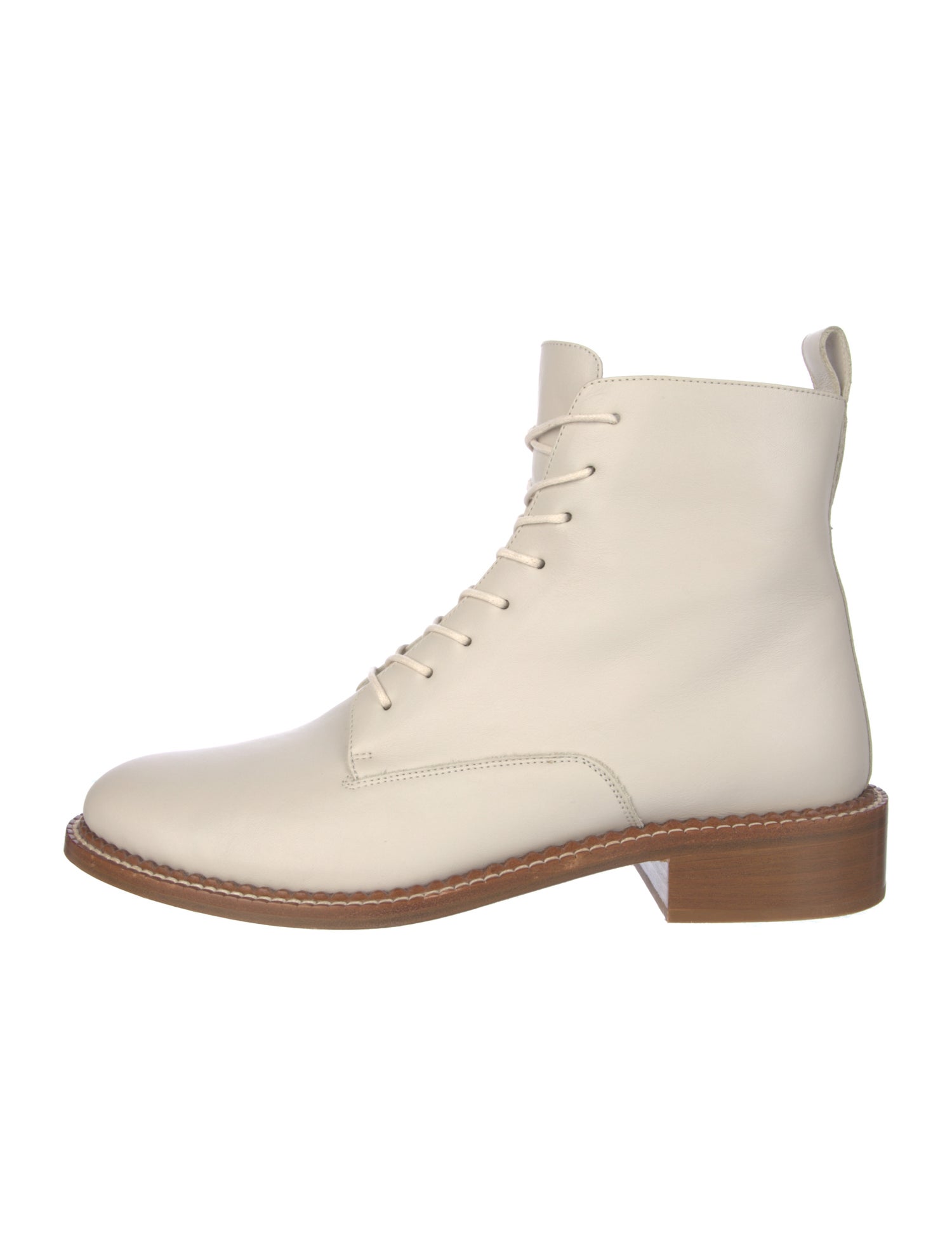 Vince Leather Combat Boots
