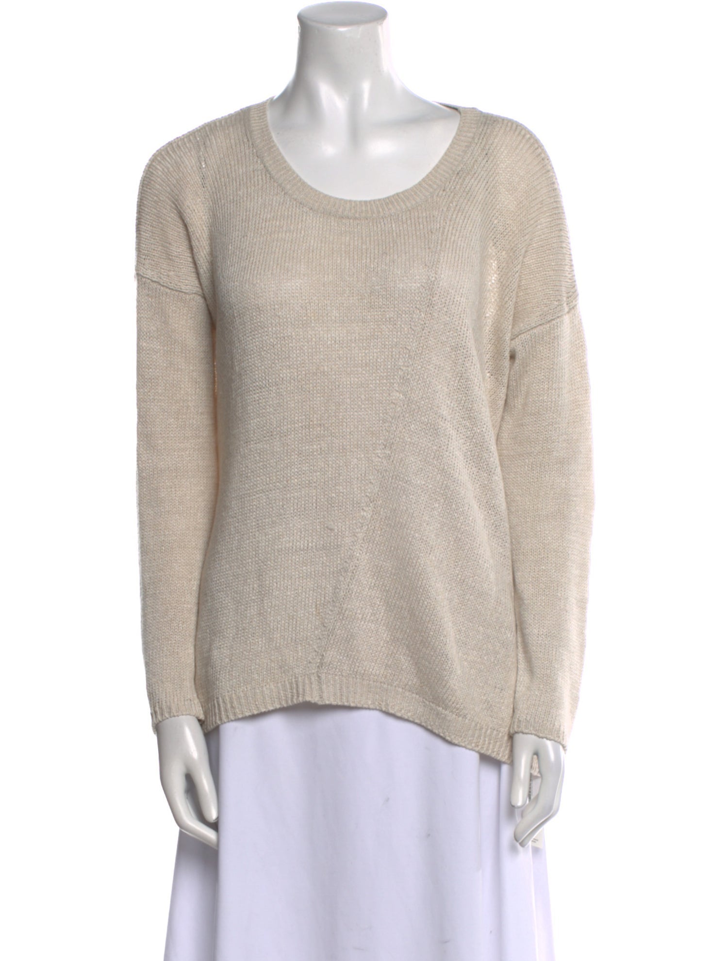 Vince Linen Scoop Neck Sweater